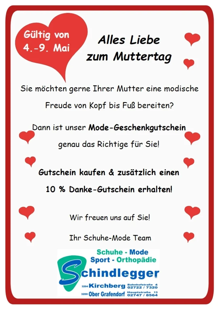 Muttertag SCHINDLEGGER