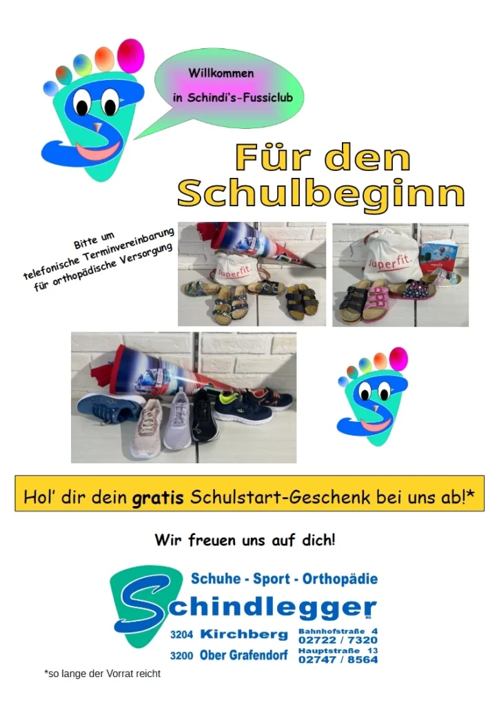 Schulstart SCHINDLEGGER