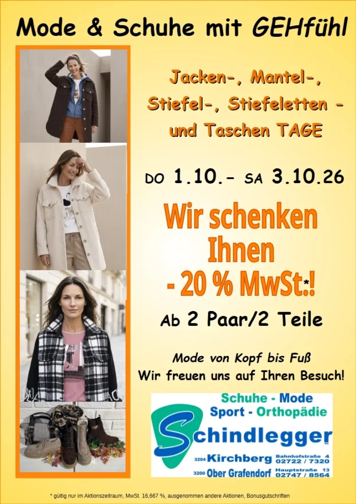 Mantel Jacken Stiefeletten Tage SCHINDLEGGER
